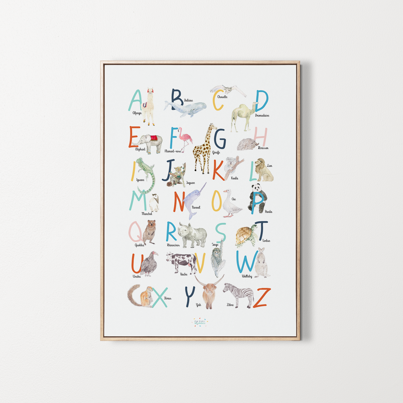 poster alphabet chambre enfant
