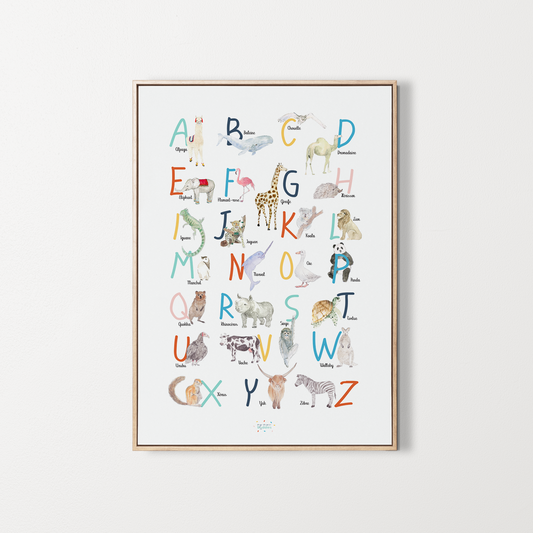 poster alphabet chambre enfant