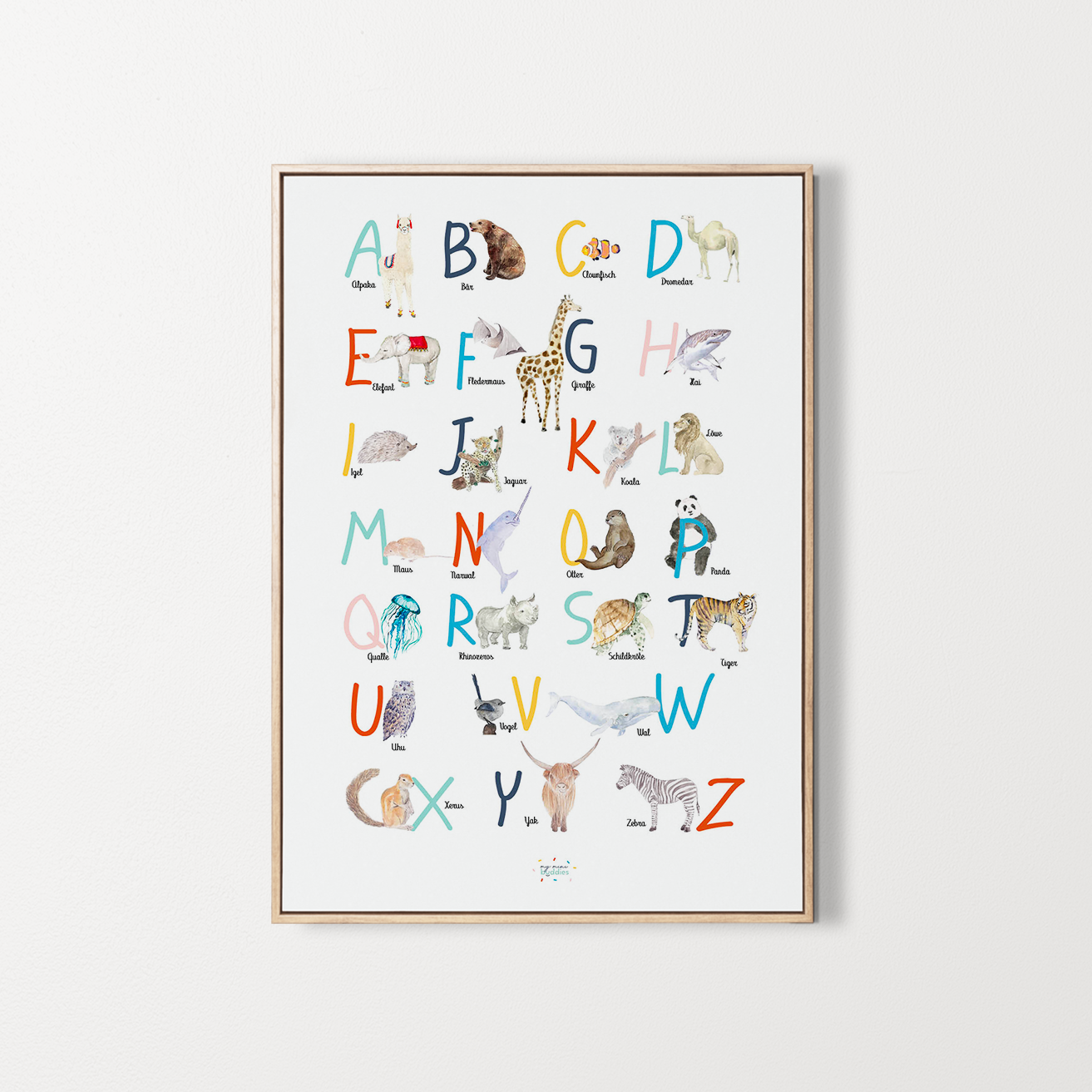 Poster Alphabet Kinderzimmer