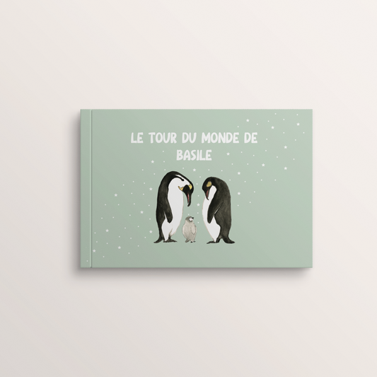 Livre enfant personnalisable manchots 