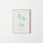 poster unicorno personalizzato