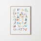 alphabet poster children's bedroom
